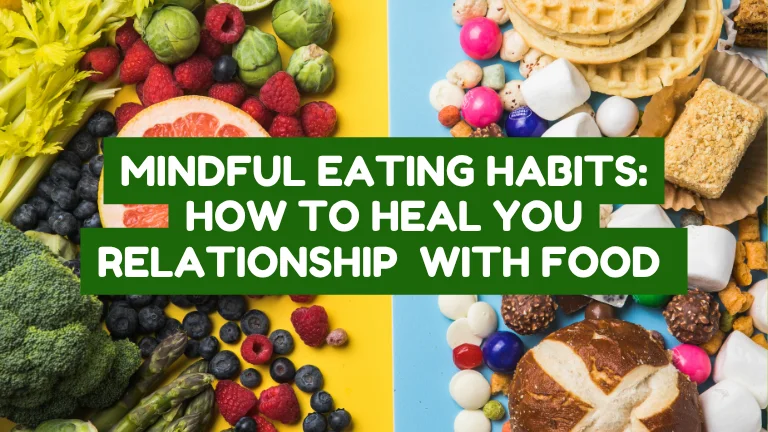 A person practicing mindful eating habits by enjoying a fresh salad without any digital distractions.