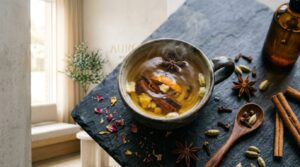 A metabolic detox drink utilizing both ginger and cinnamon for maximum gut health.