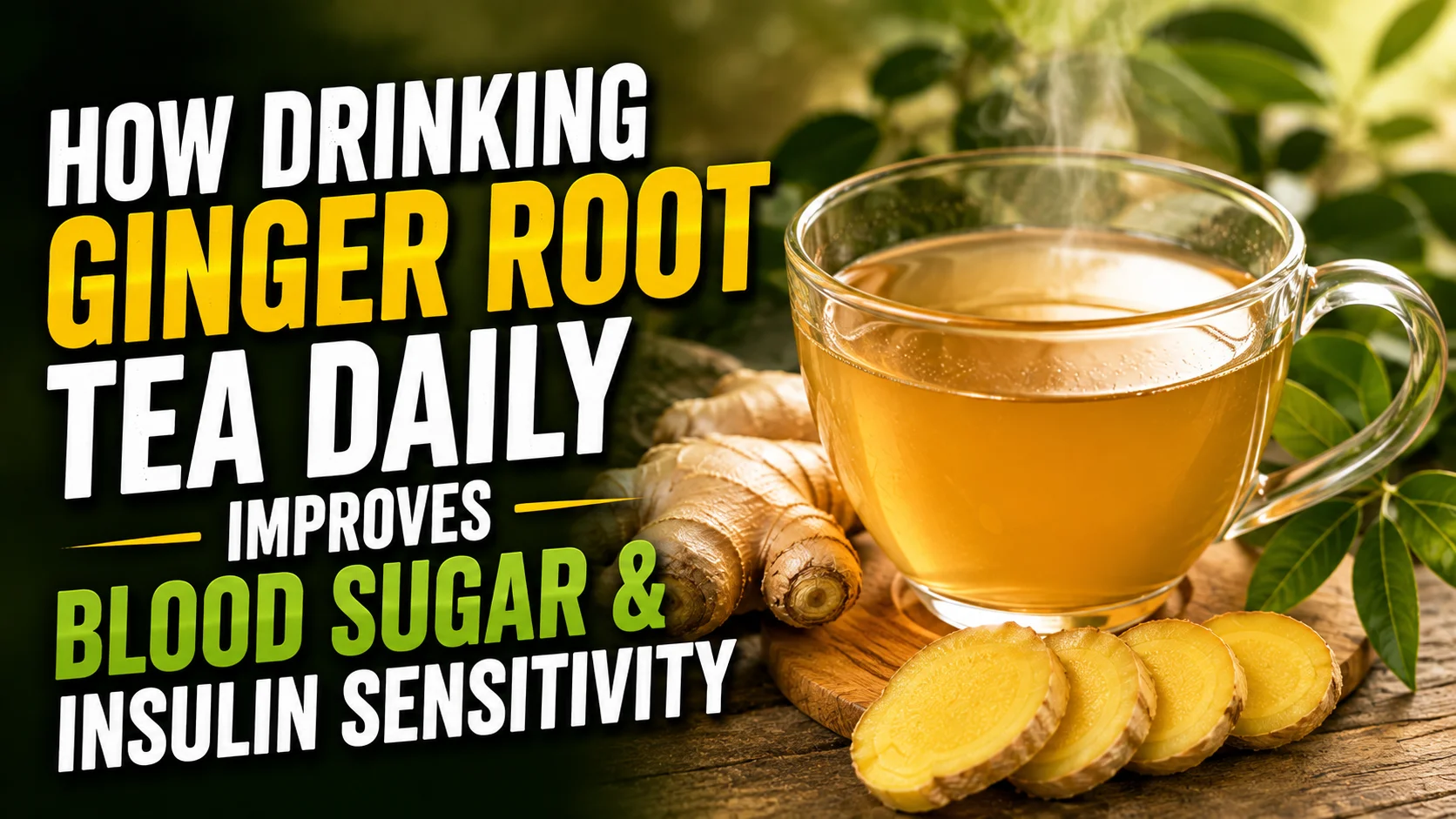 A warm cup of tea showcasing the benefits of ginger root tea for daily blood sugar balance